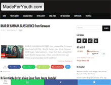 Tablet Screenshot of madeforyouth.com